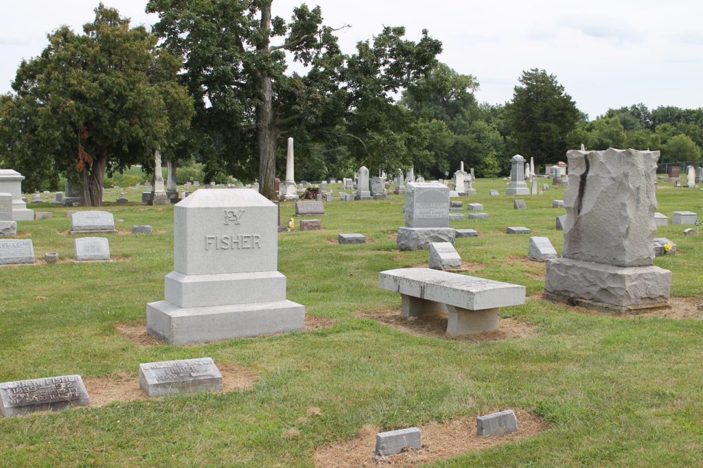 Headstones in Griggsville Cemetery - Griggsville, Illinois